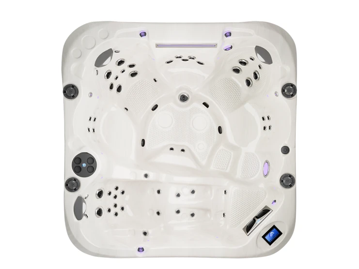 Coast Spas Apex Lounge Curve Luxury hot tub, top view