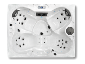 Coast Spas Classic Omega Lounge Lp hot tub, top view