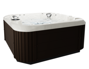 Coast Spas Element Bench Classic hot tub, side view