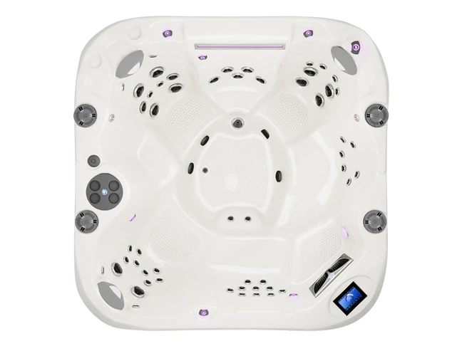 Coast Spas Element Bench Curve Luxury hot tub, top view