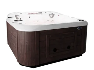Coast Spas Element Lounge Curve Elite hot tub, side view
