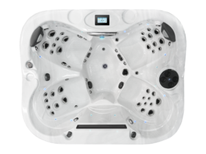 Coast Spas Elite Omega Bench Curve hot tub, top view