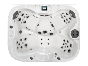 Coast Spas Elite Omega Lounge hot tub, top view