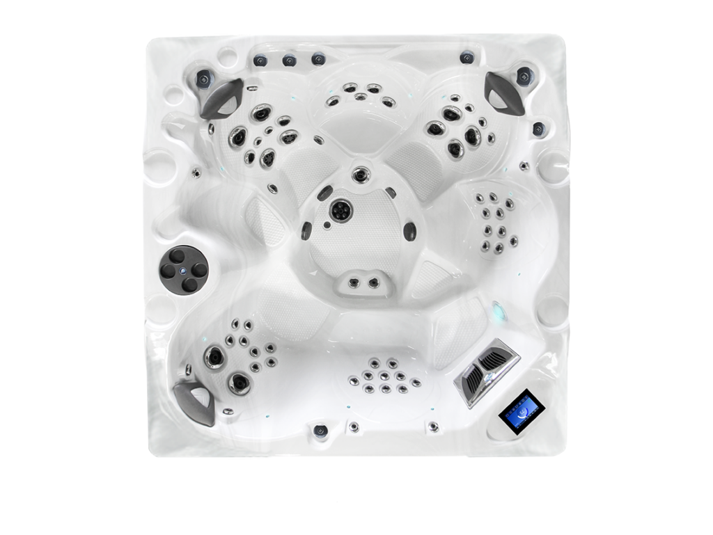 Coast Spas Luxury Element Bench Vlux hot tub, top view