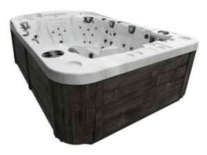 Coast Spas Mirage Curve Elite hot tub, side view