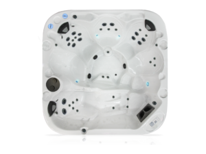 Coast Spas Oasis Apex Lounge hot tub, top view