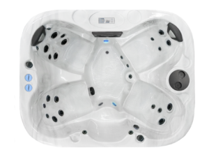 Coast Spas Oasis Omega Bench hot tub, top view