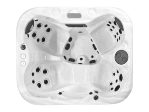 Coast Spas Oasis Omega Lounge Jetmax hot tub, top view
