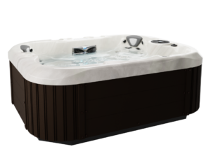 Coast Spas Omega Bench Patio Ulp hot tub, side view