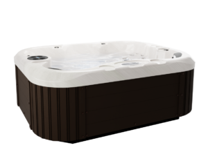 Coast Spas Omega Lounge Patio Ulp hot tub, side view