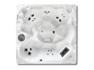 Coast Spas Patio Element Bench Jetmax hot tub, top view