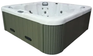 Coast Spas Silhouette Bench hot tub, side view