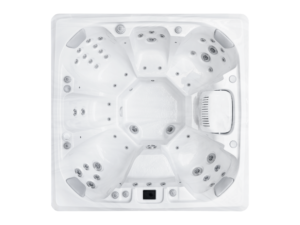 Dominion Spas B750 hot tub, top view