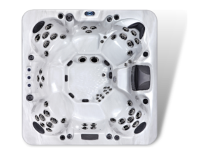 Dominion Spas B862 hot tub, top view