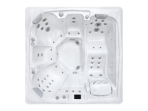Dominion Spas L750 hot tub, top view