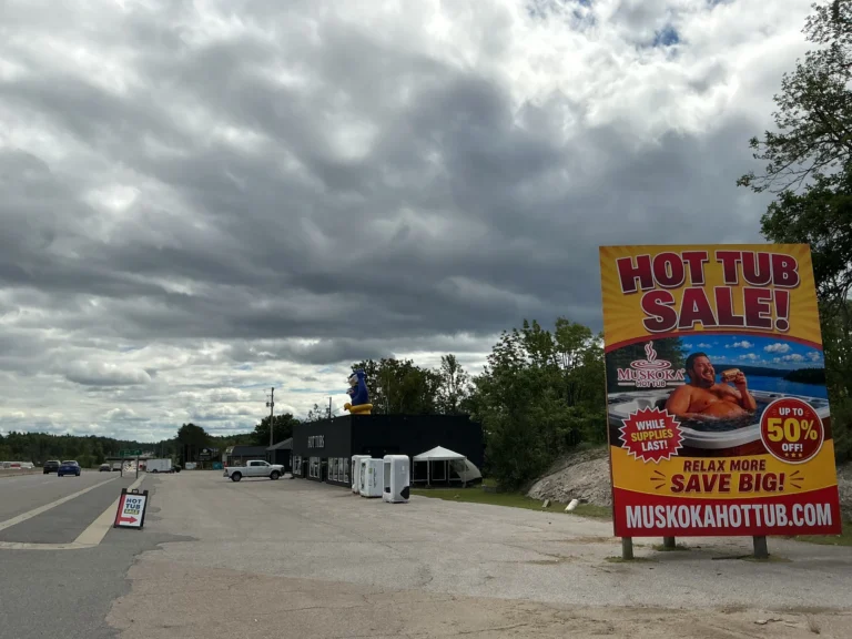 Roadside Sign showroom, exterior