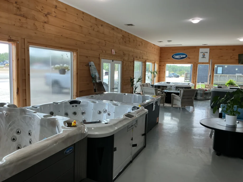 The Muskoka Hot Tub showroom in Gravenhurst