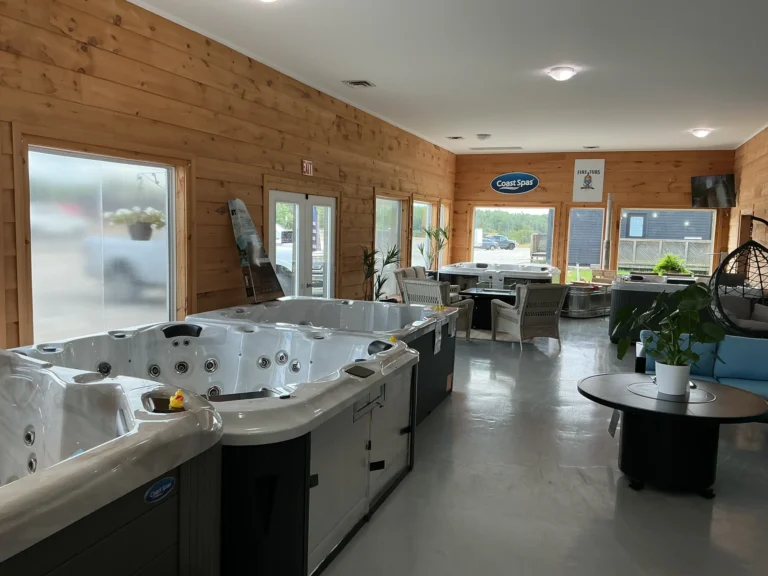 Hot Tubs showroom, interior