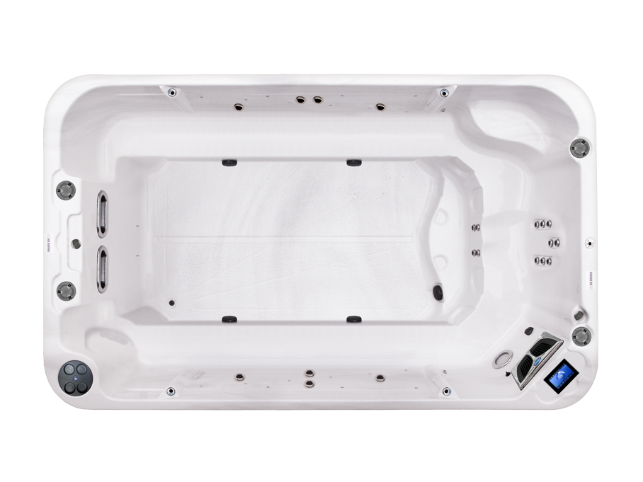 Coast Spas 13B Lifestyle swim spa, top view