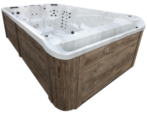 Coast Spas 14ve Sport swim spa, side view